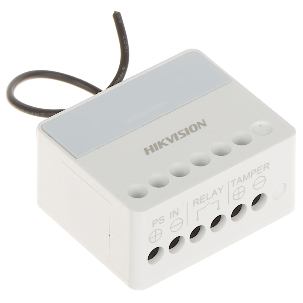 Modul releu wireless Hikvision AX PRO DS-PM1-O1L-WE, NO/NC, LED, 868 MHz, RF 1800 m Hikvision