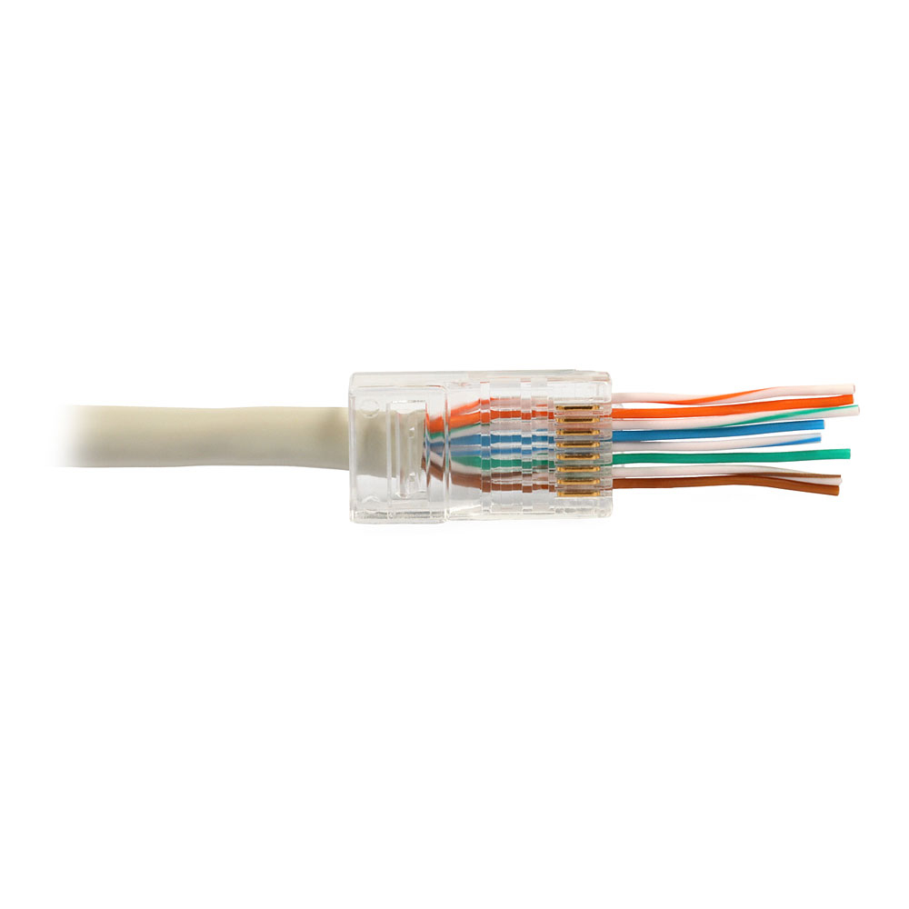Mufe pentru cabluri UTP/FTP RJ45HOLE CAT5, pass through, pret/100 buc