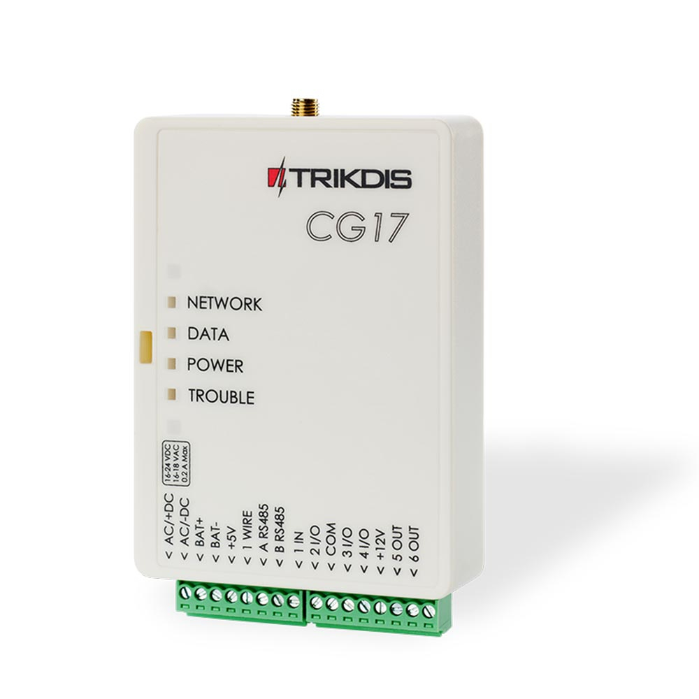 Panou control securitate CG17 Trikdis TX-CG17_4G, 16-24 V 16-24 imagine noua idaho.ro