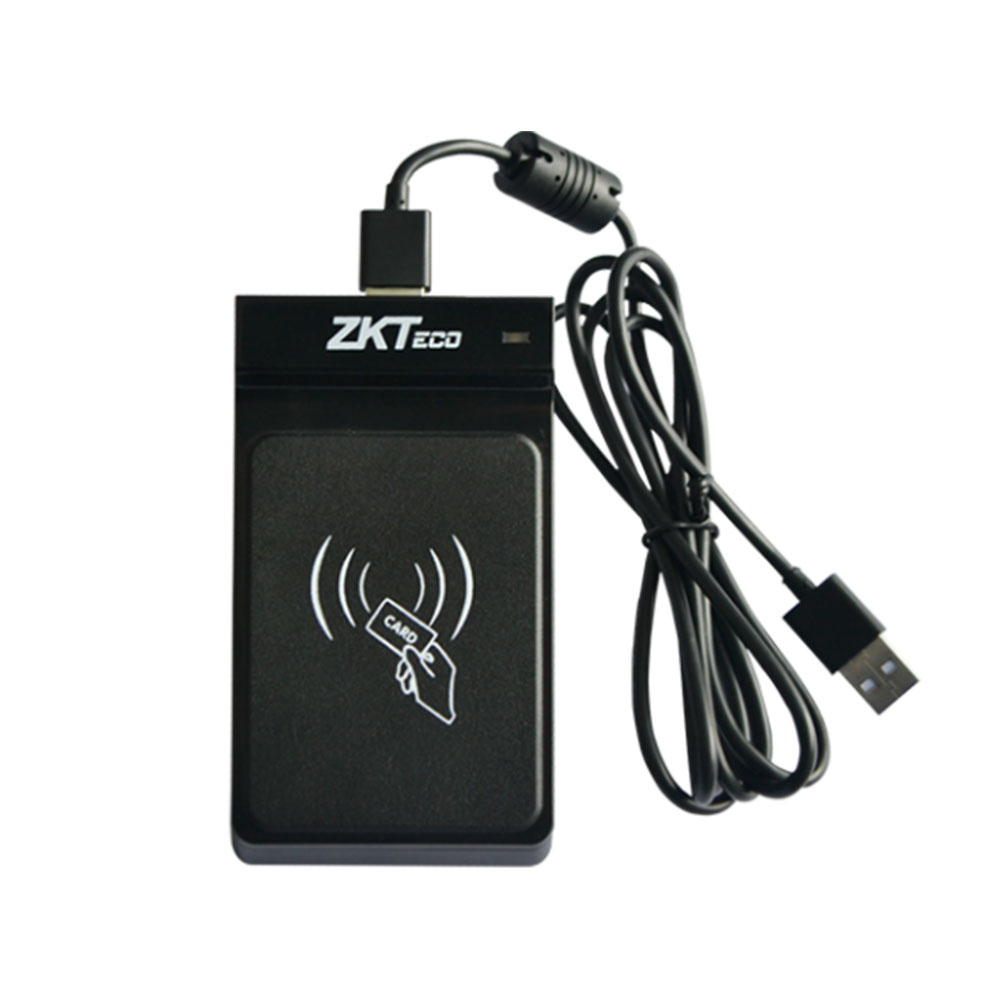 Programator carduri ZKTeco ACC-USBR-CR20MW, MF, 13.56 MHz, USB, plug and play spy-shop.ro