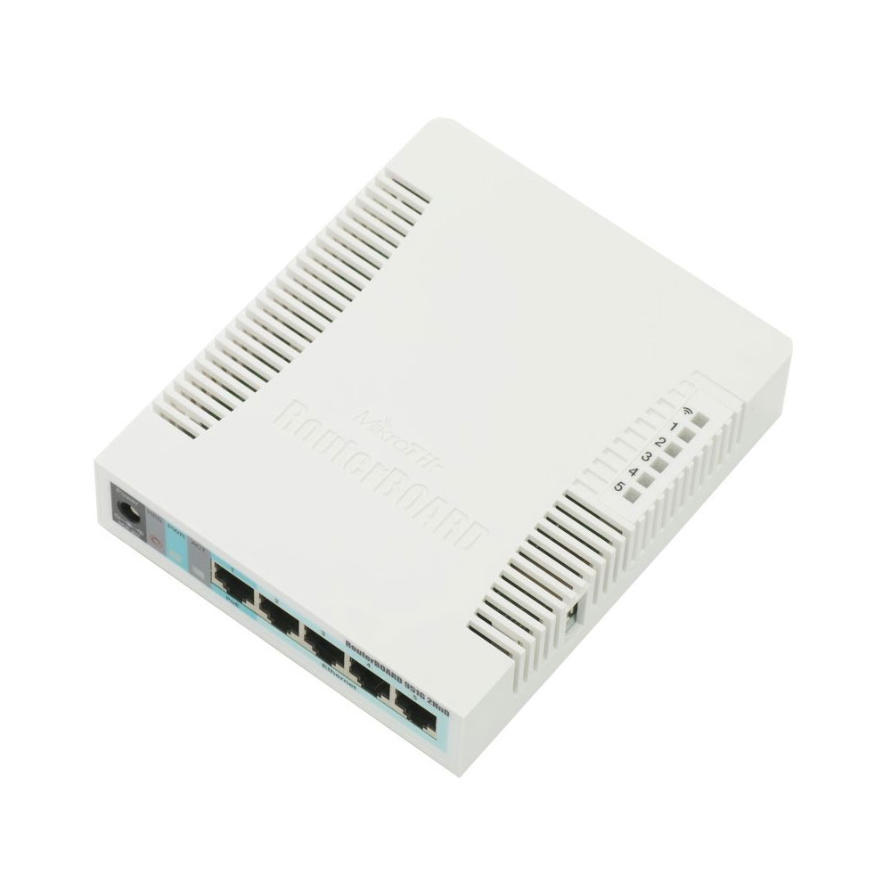 Acces Point wireless MikroTik RB951G-2HND, 5 porturi, 2.4 GHz, 300 Mbps, PoE pasiv 2.4 imagine noua tecomm.ro