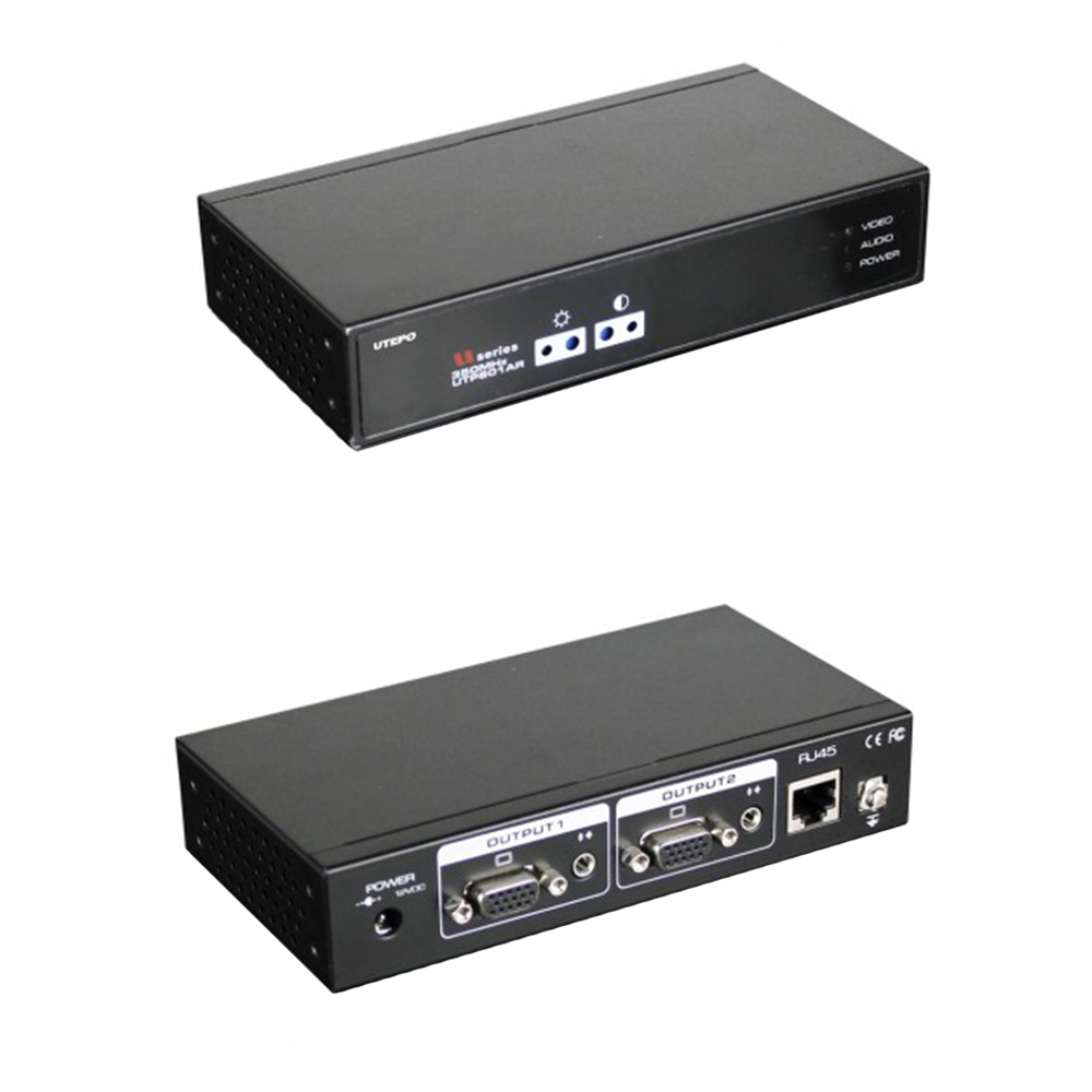 Receptor activ video/ audio UTP801AR-300 VGA, 75 ohm, 12V, spy-shop.ro imagine 2022