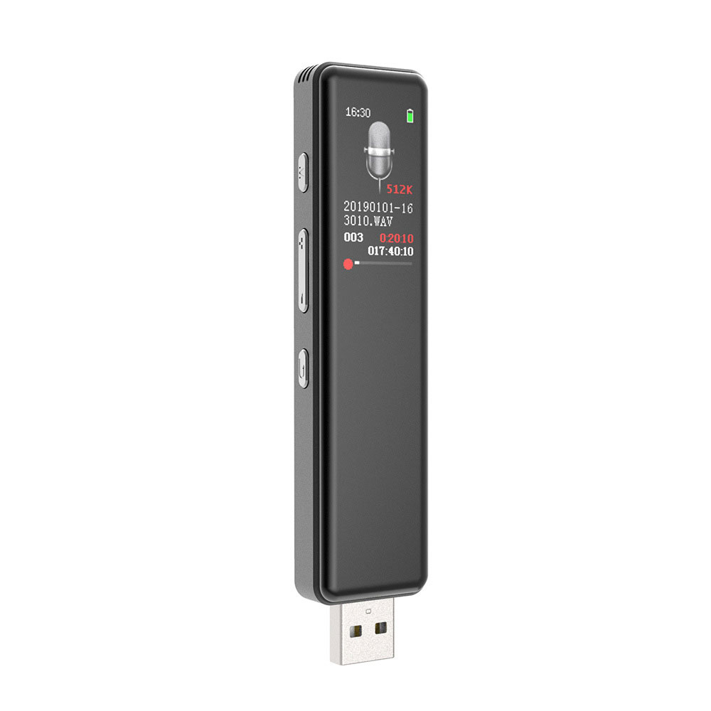 Reportofon digital portabil USB HNSAT DVR-828, difuzor, protectie fisiere, autonomie 36 ore, 8 GB spy-shop