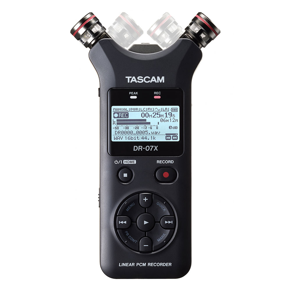 Reportofon digital profesional Tascam DR-07X, 2 canale, AB/XY, 128GB, 17 ore de la Tascam