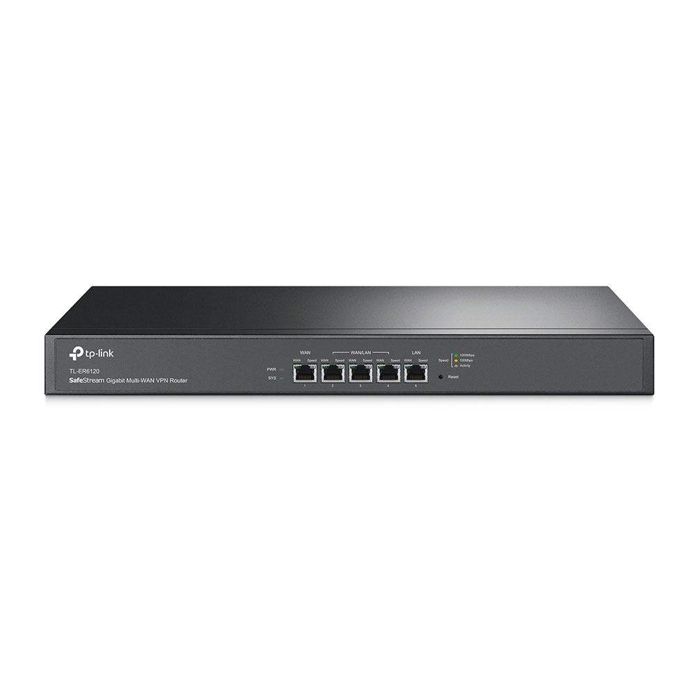 Router multi WAN Gigabit Load Balance TP-Link TL-ER6120, VPN, 5 porturi, 10/100/1000 Mbps spy-shop.ro