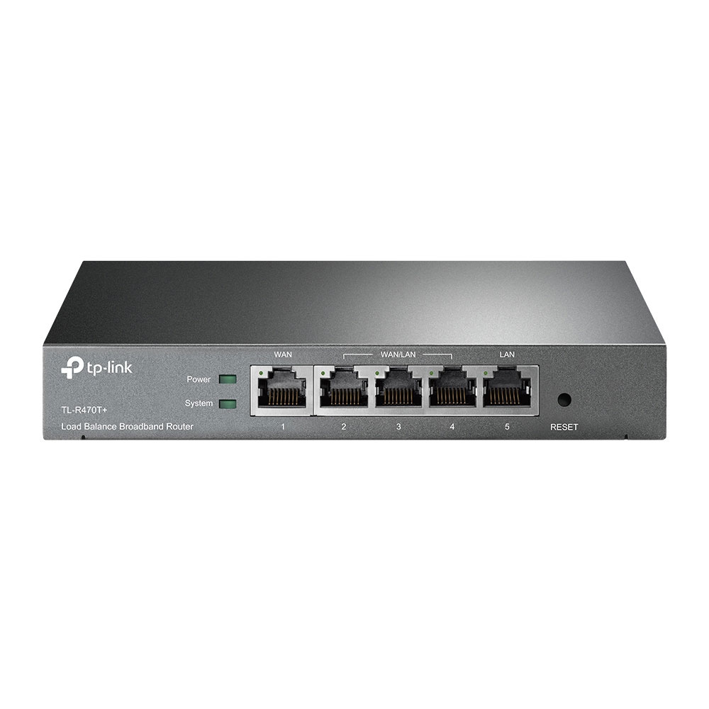 Router multi WAN Load Balance TP-Link TL-R470T+, 4 porturi WAN, 10/100Mbps 10/100Mbps imagine noua