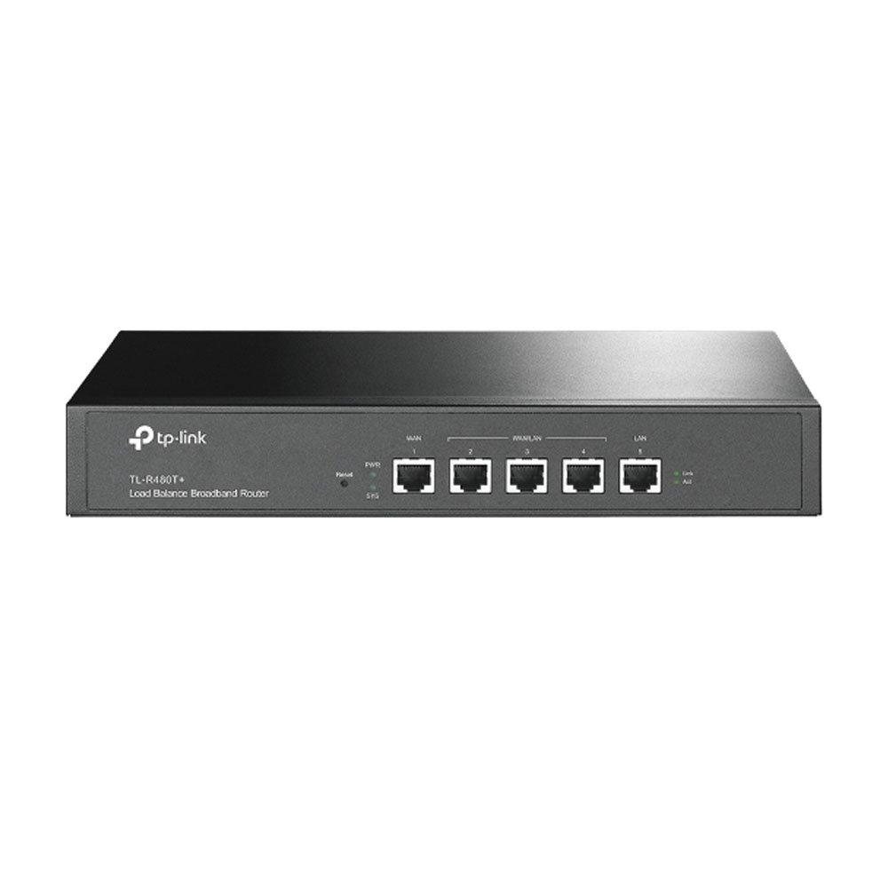 Router multi WAN Load Balance TP-Link TL-R480T+, 4 porturi WAN, 10/100Mbps spy-shop.ro imagine noua idaho.ro