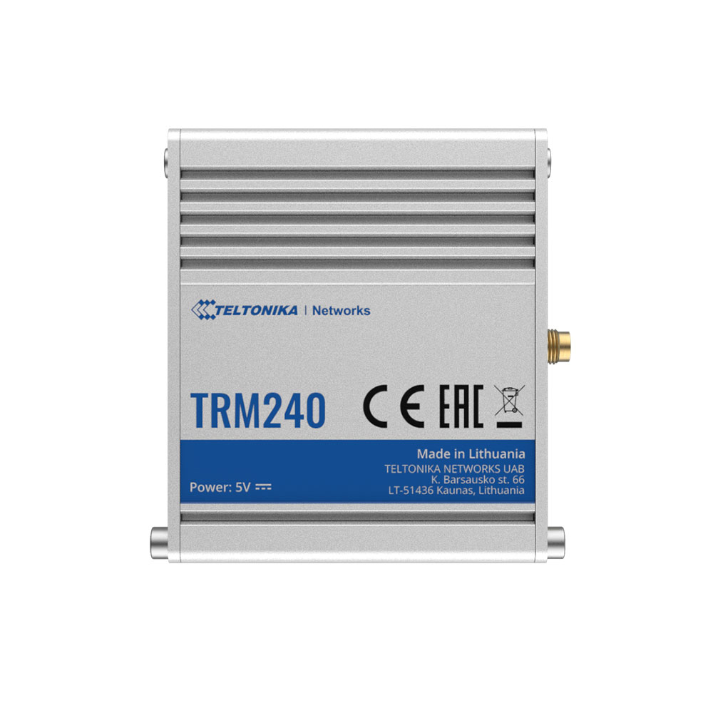 Modem industrial Teltonika TRM240, Cat1, GSM, LTE, micro USB Cat1 imagine noua tecomm.ro