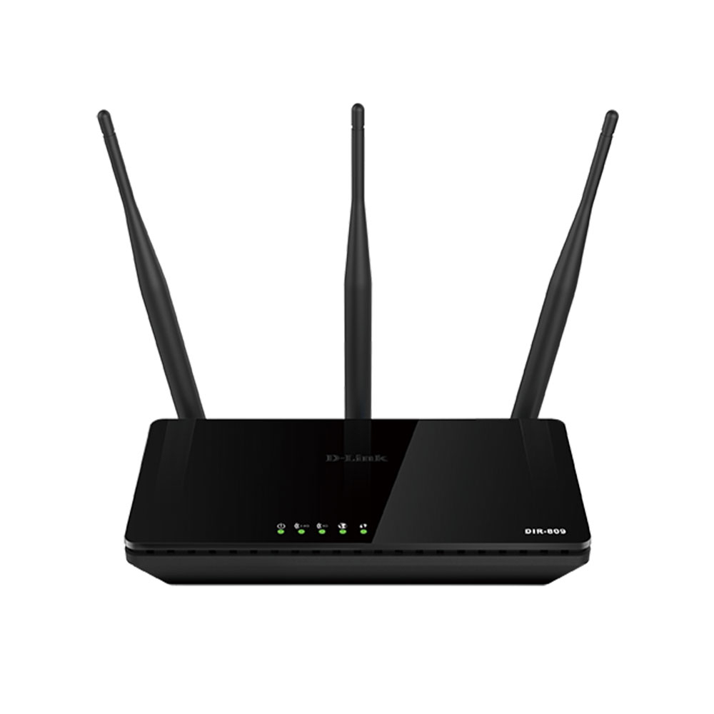 Router wireless Dual Band D-Link AC750 DIR-809, 5 porturi, 2.4/5.0 GHz, MIMO, 733 Mbps D-Link