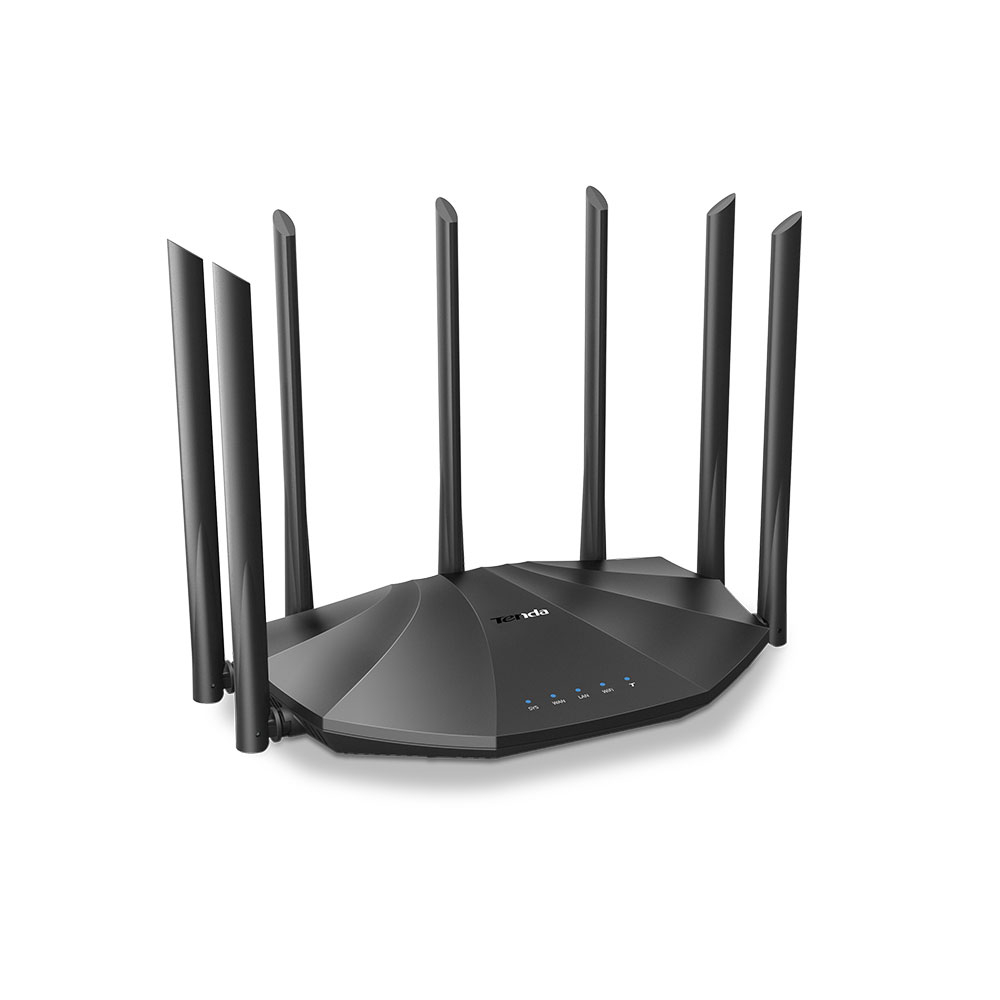 Router wireless Gigabit Dual Band Tenda AC23, 1 port WAN, 3 porturi LAN, 2000 Mbps 2000 imagine noua