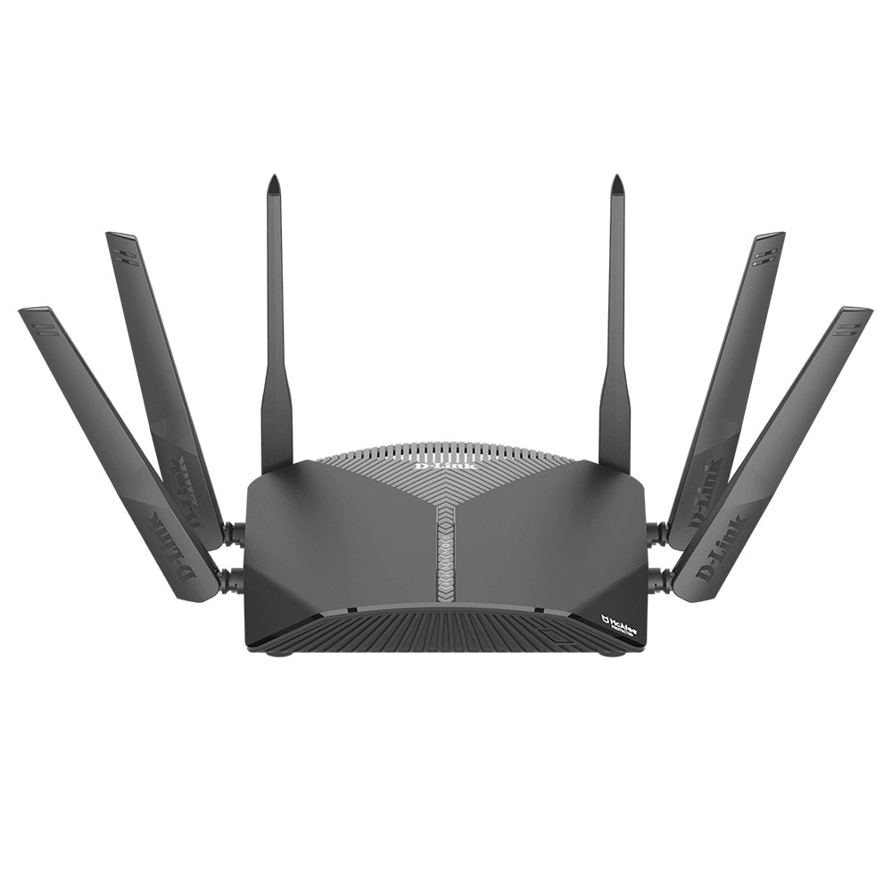 Router wireless Gigabit Smart Mesh EXO AC3000 D-Link DIR-3060, Tri Band, 2.4/5.0 GHz, MU-MIMO, 3000 Mbps D-Link imagine noua tecomm.ro