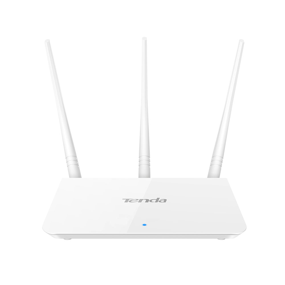 Router wireless Tenda F3, 1 port WAN, 3 porturi LAN, 2.4 GHz, 5 dBi, 300 Mbps