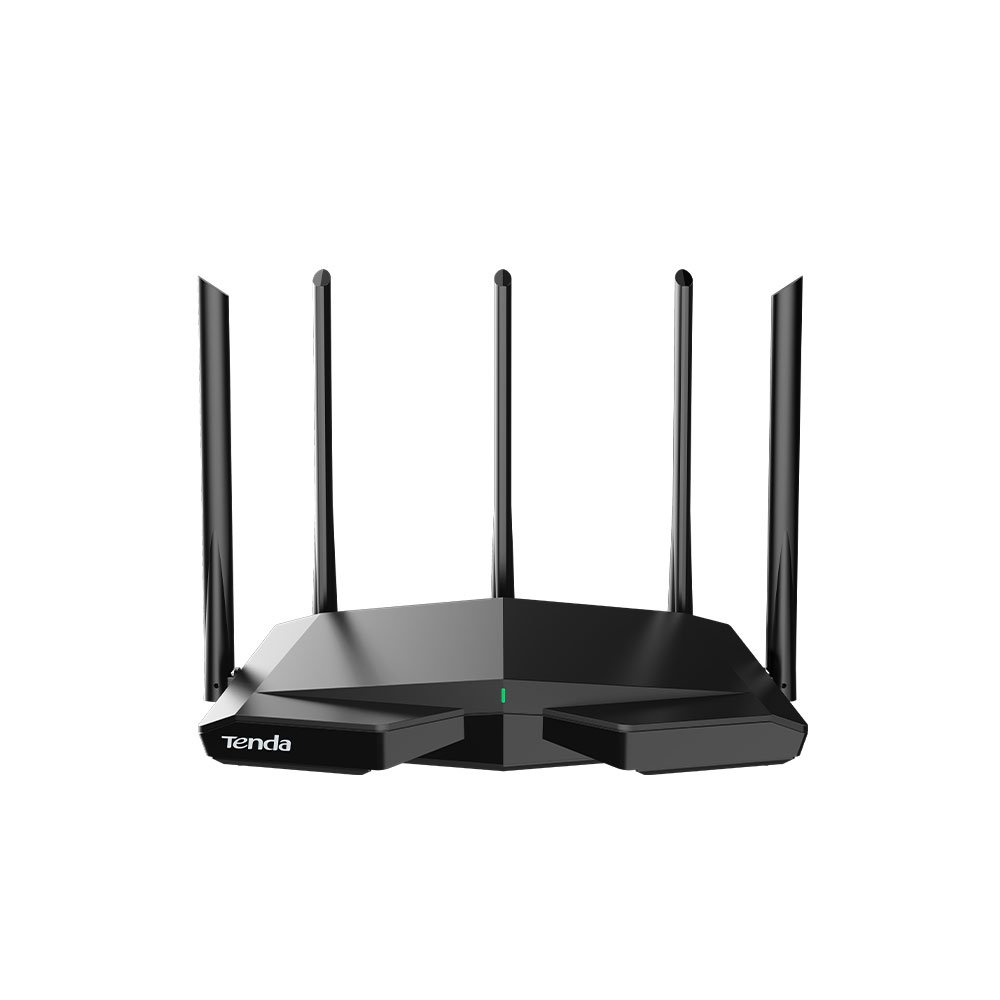 Router wireless tri-band Gigabit Tenda RX27 PRO, 2.4/5/6 GHz, 5665 Mbps, WiFi6, 4 porturi spy-shop.ro