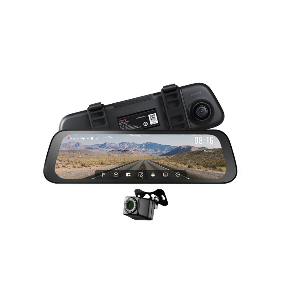 Camera auto fata/spate tip oglinda Xiaomi 70Mai S500, 5 MP, 9.35 inch, 3K HDR, Wi-Fi, mod parcare, a