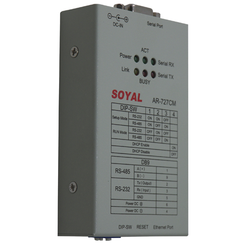 Serial IP Soyal AR 727CM, 9-24 V, 4800-57600 bps 4800-57600