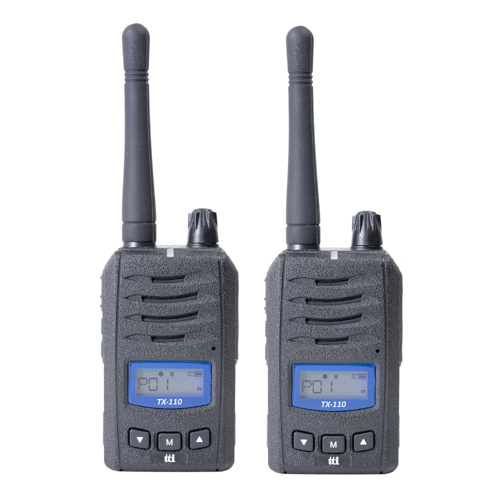 Set 2 statii radio portabile PMR PNI-TTITX110, 8 canale, acumulator 1400mAh 1400mAh