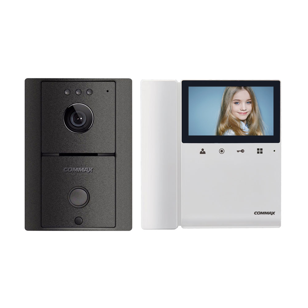 Set videointerfon Commax ECO SET LITE, 1 familie, 4.3 inch, aparent 4.3 imagine noua