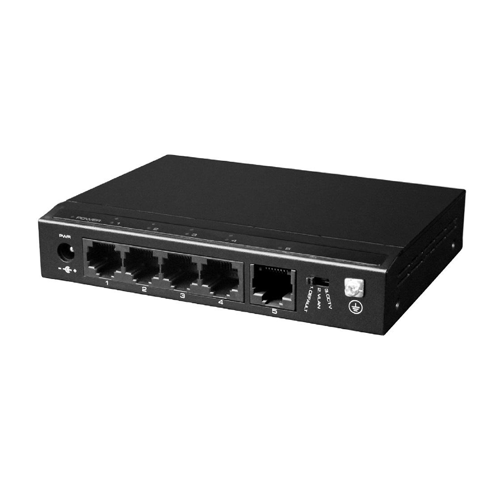Switch ethernet PoE+ cu functie PoE Watchdog SF5P-HM, 4 porturi, 1Gbps, 1Gbps