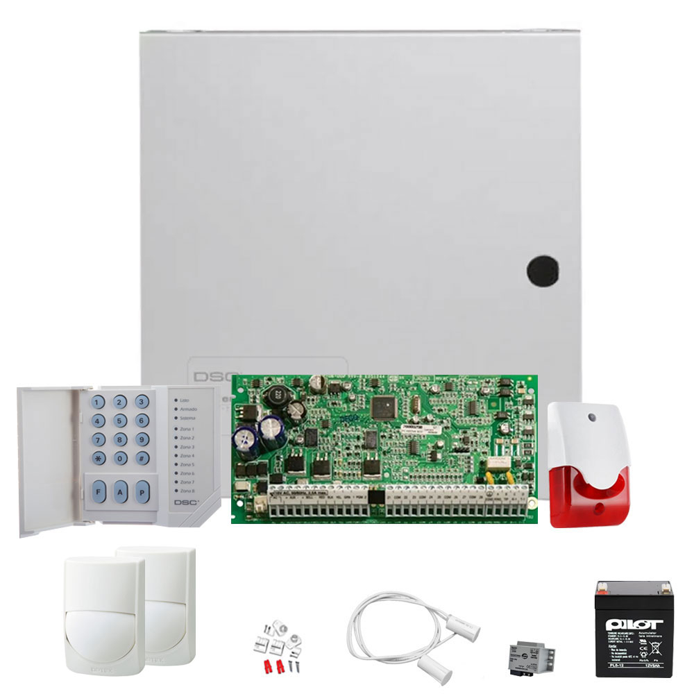Sistem alarma antiefractie de interior DSC KIT 1832 INT, 4 partitii, 8-32 zone, 72 utilizatori DSC imagine 2022