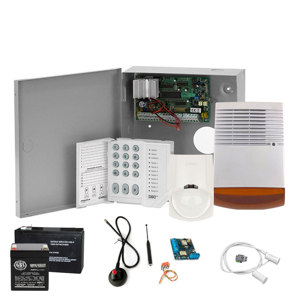 Sistem alarma antiefractie DSC Power PC 585 + Comunicator GSM SEKA SMS spy-shop