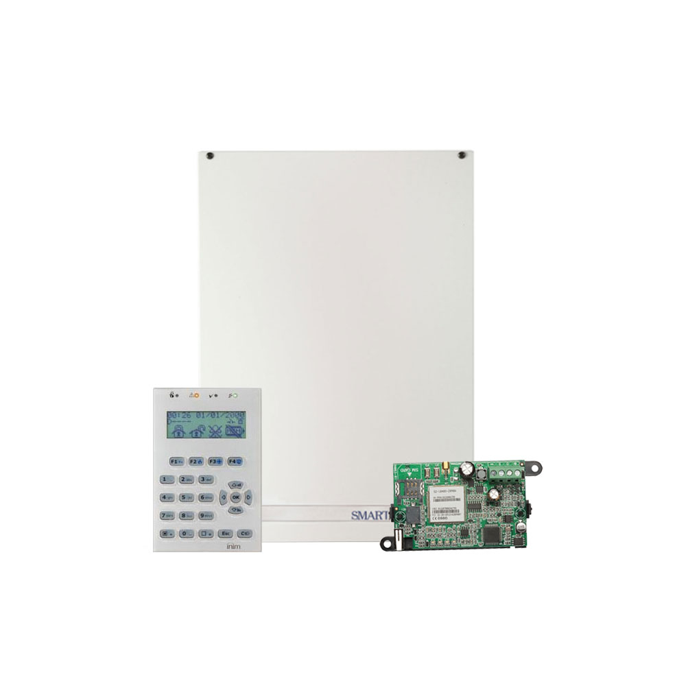 Sistem de alarma antiefractie Inim KIT 515 GSM/GPRS, 10 zone, 30 coduri utilizator, GSM/GPRS Inim