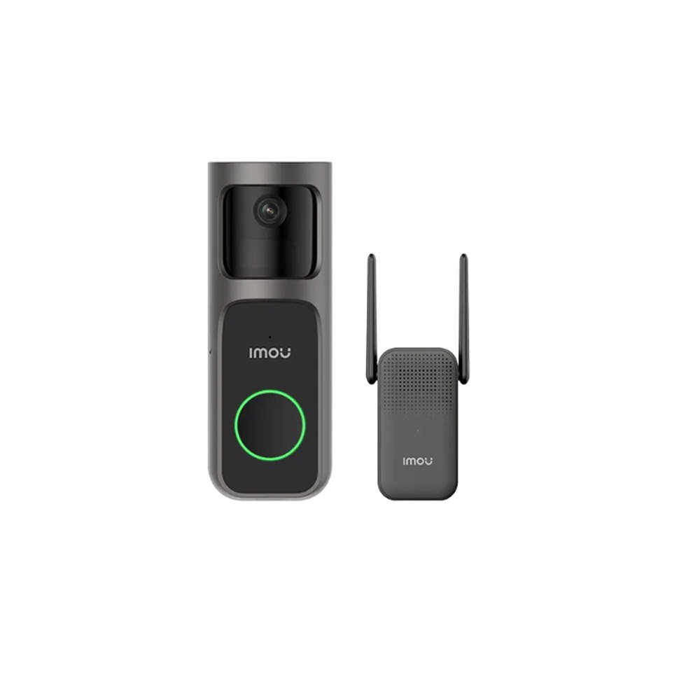 Kit sonerie video wireless Imou Doorbell 2S DB-2SP-3T0W/DS3, 3 MP, 2.3 mm, acumulator 5000 mAh, PIR, IR 5 m, microfon si difuzor, slot card, detectie miscare