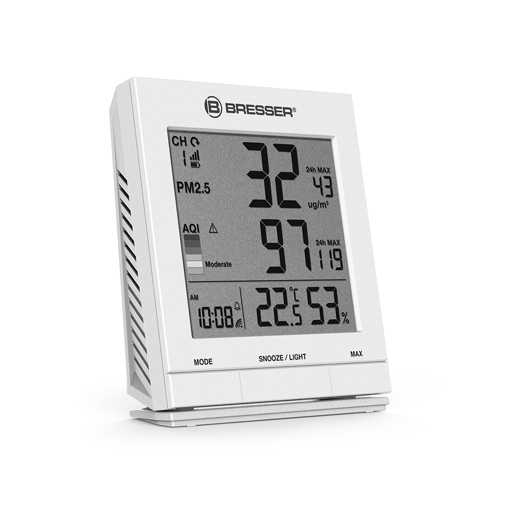 Statie monitorizare calitate aer Bresser 7110300, temperatura, umiditate, Wi-Fi Bresser imagine noua tecomm.ro