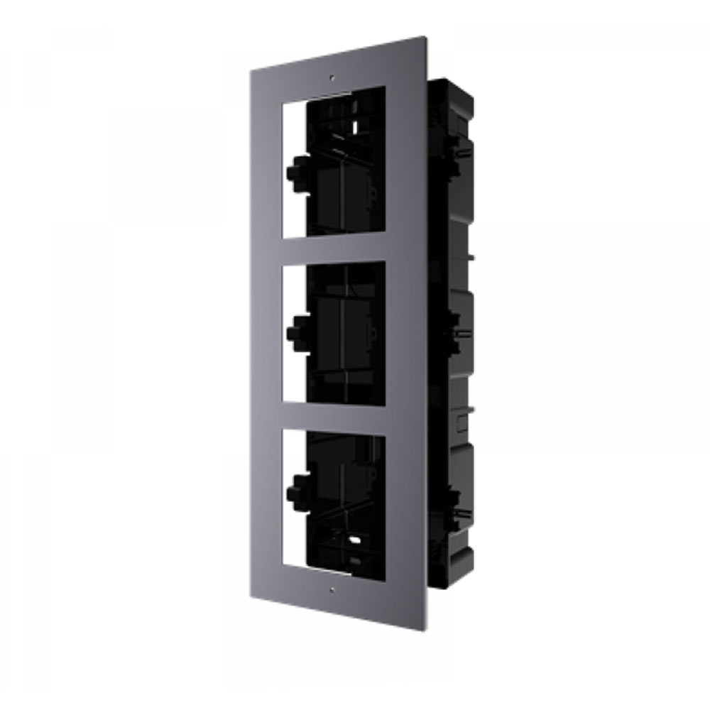 Suport montaj pentru videointerfon modular Hikvision DS-KD-ACF3, ingropat Hikvision imagine 2022