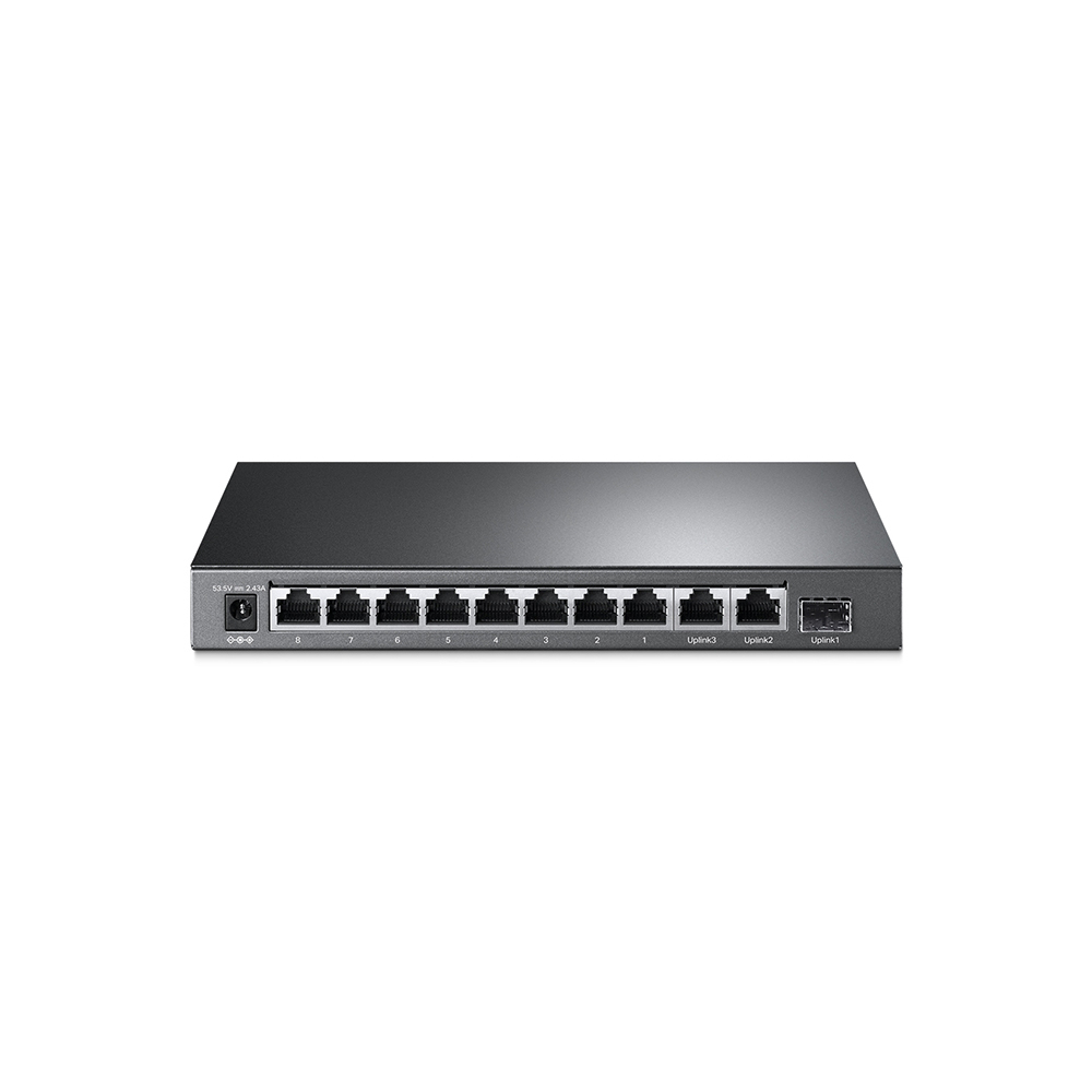 Switch 10 porturi Gigabit TP-Link TL-SL1311MP, 1x SFP, 7.6 Gbps, 124W, PoE+, fara management