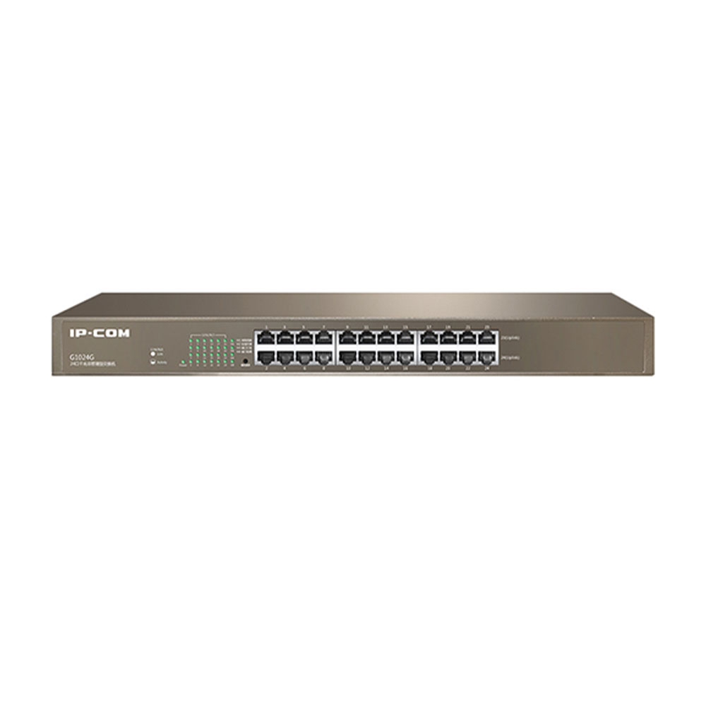 Switch 24 porturi Gigabit IP-COM G1024G, 8000 MAC, 48 Gbps, fara management IP-COM