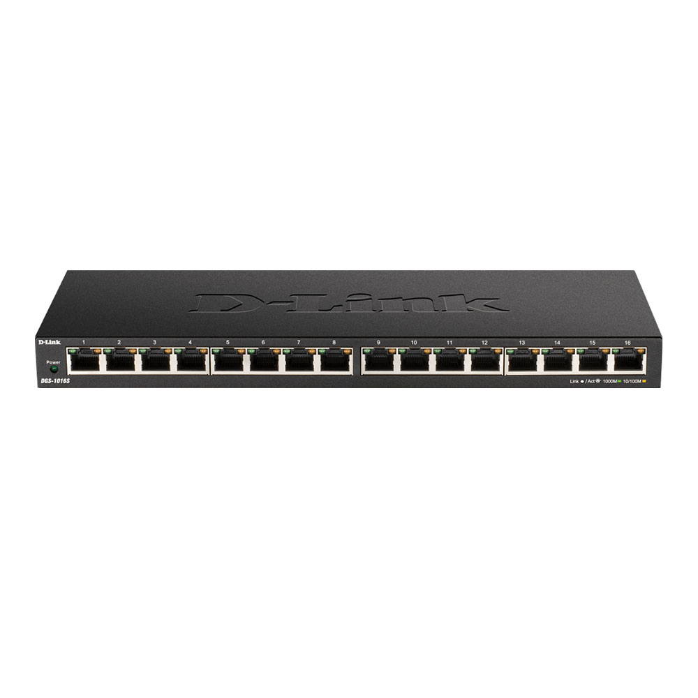 Switch cu 16 porturi D-Link DGS-1016S, 32 Gbps, 8.000 MAC, fara management 8.000 imagine noua