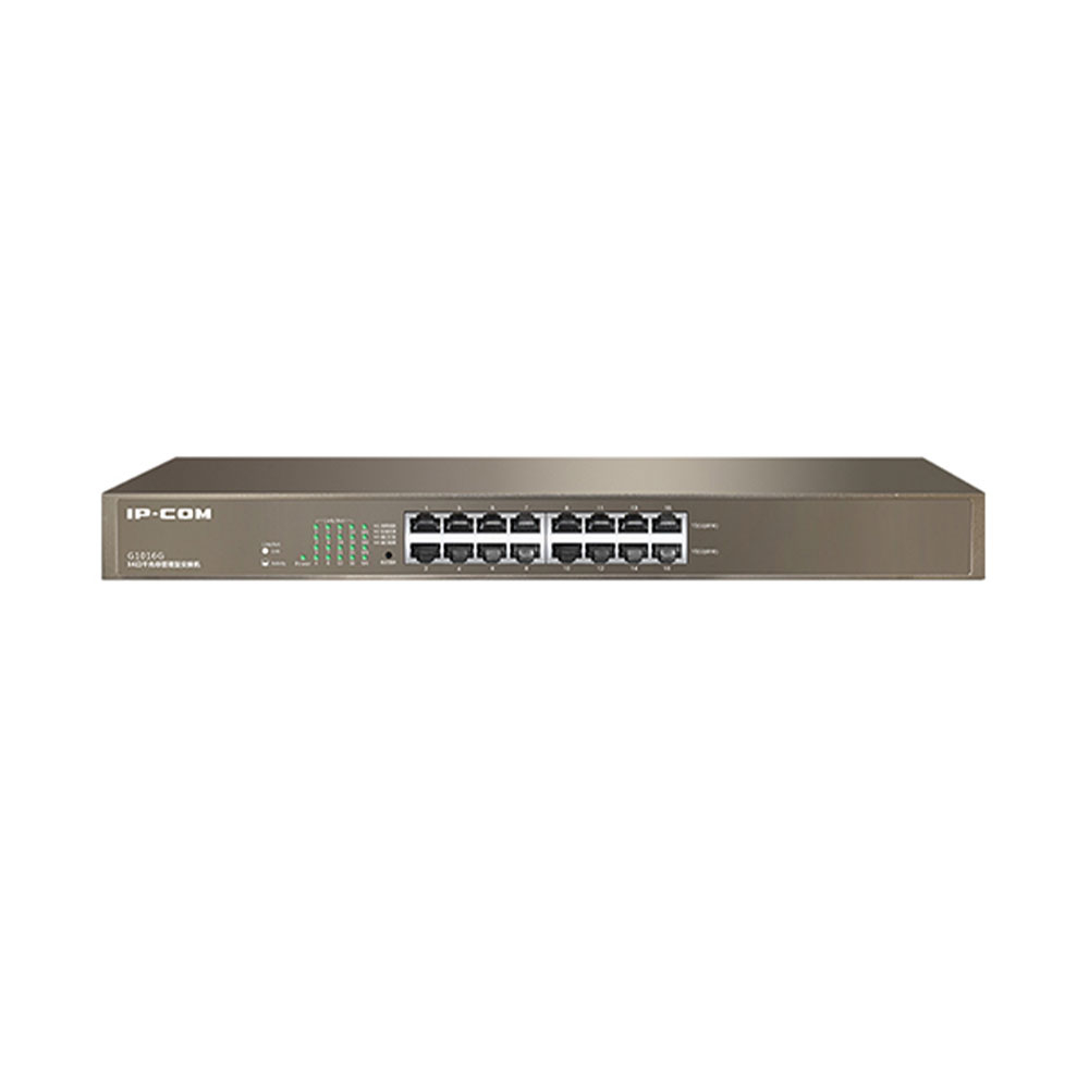 Switch cu 16 porturi Gigabite IP-COM G1016G, 8000 MAC, 32 Gbps, fara management IP-COM