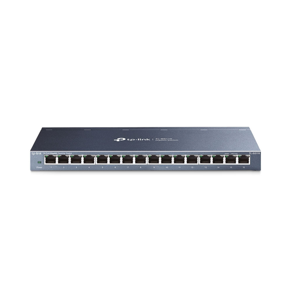 Switch cu 16 porturi TP-Link TL-SG116, 8000 MAC, 32 Gbps spy-shop