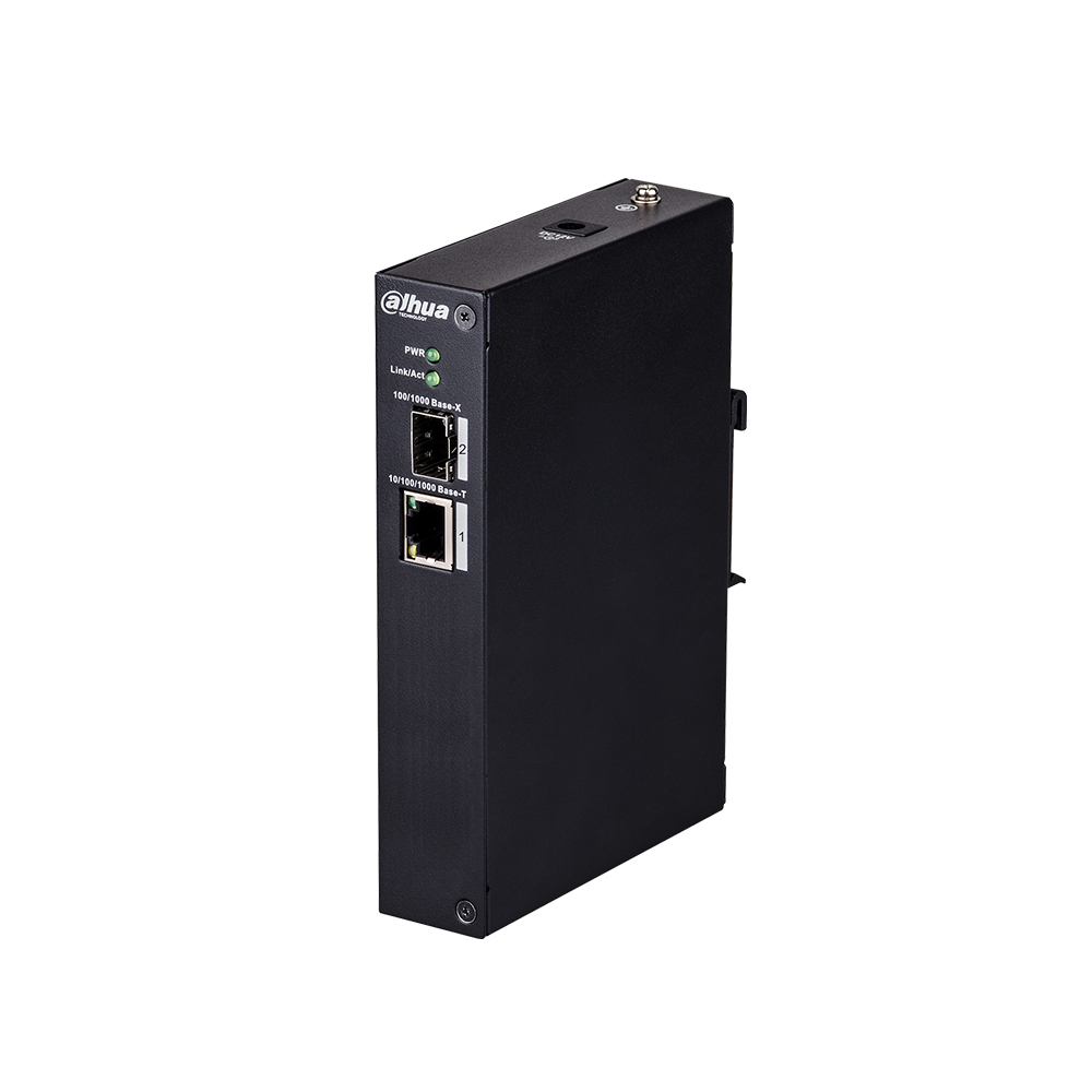 Switch cu 2 porturi Dahua PFS3102-1T, 8000 MAC, 6.8 Gbps, fara management