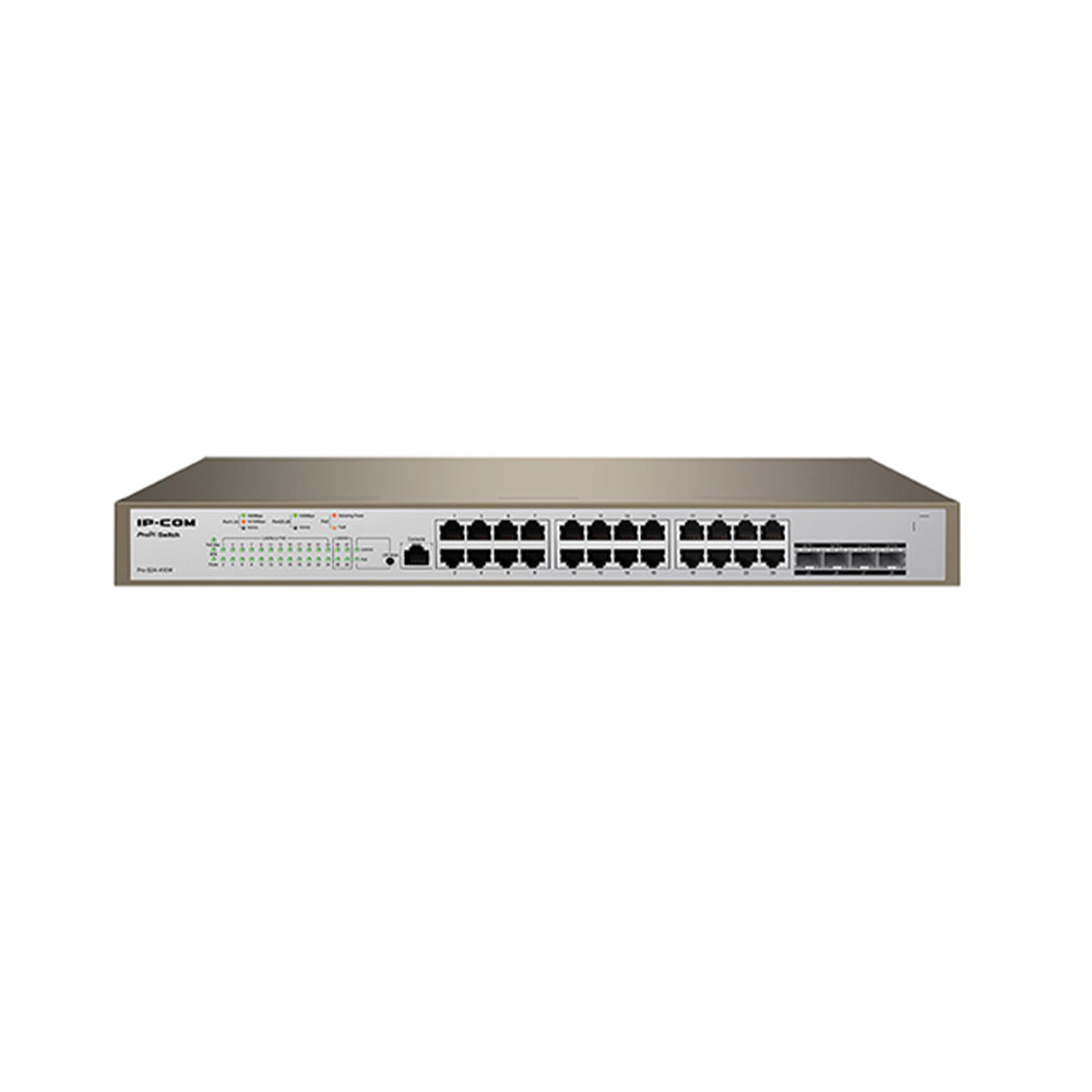 Switch cu 24 de porturi IP-COM PRO-S24-410W, 56 Gbps, 41.7 Mpps, cu management IP-COM