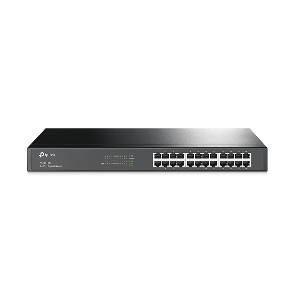 Switch cu 24 de porturi TP-Link TL-SG1024, 8000 MAC, 48 Gbps 8000