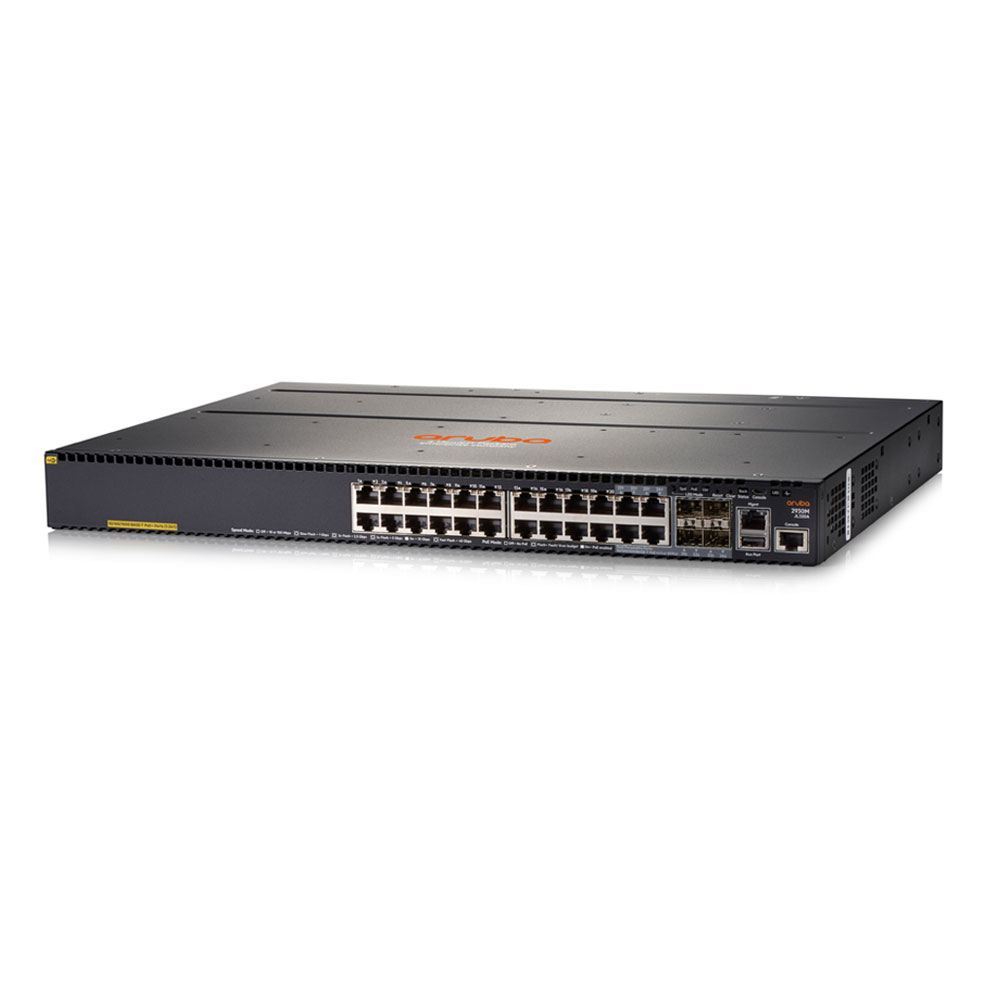 Switch cu 24 porturi Aruba JL320A, 128 Gbps, 95.2 Mpps, 4 porturi SFP, 1U, PoE+, cu management 128 imagine noua