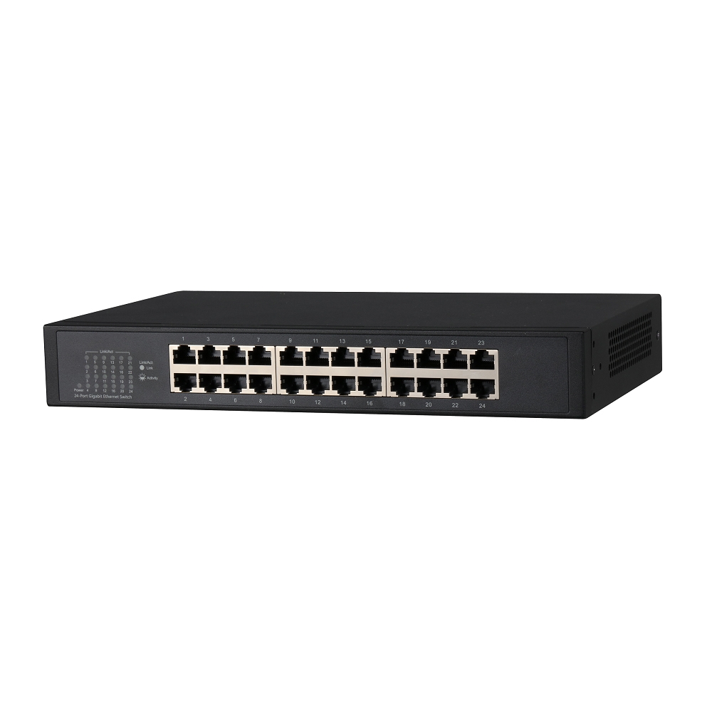 Switch cu 24 porturi Dahua PFS3024-24GT, 8000 MAC, 35.7 Mbps, fara management Dahua