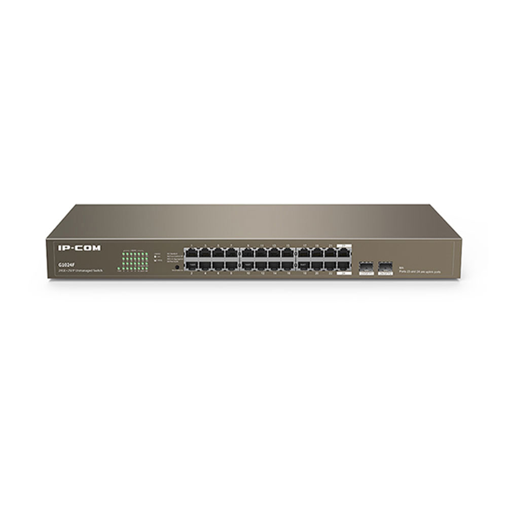 Switch cu 24 porturi Gigabite IP-COM G1024F, 8000 MAC, 48 Gbps, fara management IP-COM