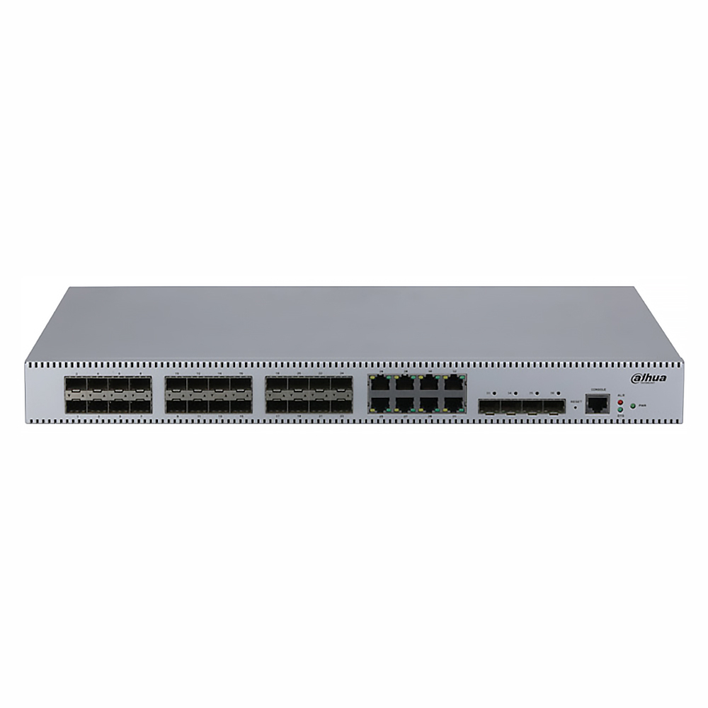 Switch cu 24 porturi Dahua PFS5936-24GF8GT4XF, 32000 MAC, 221 Gbps, cu management