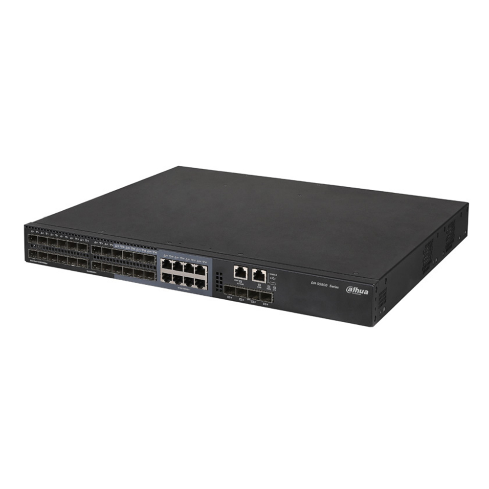 Switch Dahua S5500-24GF4XF-E, 16000 MAC, 336 Gbps, cu management 16000 imagine noua