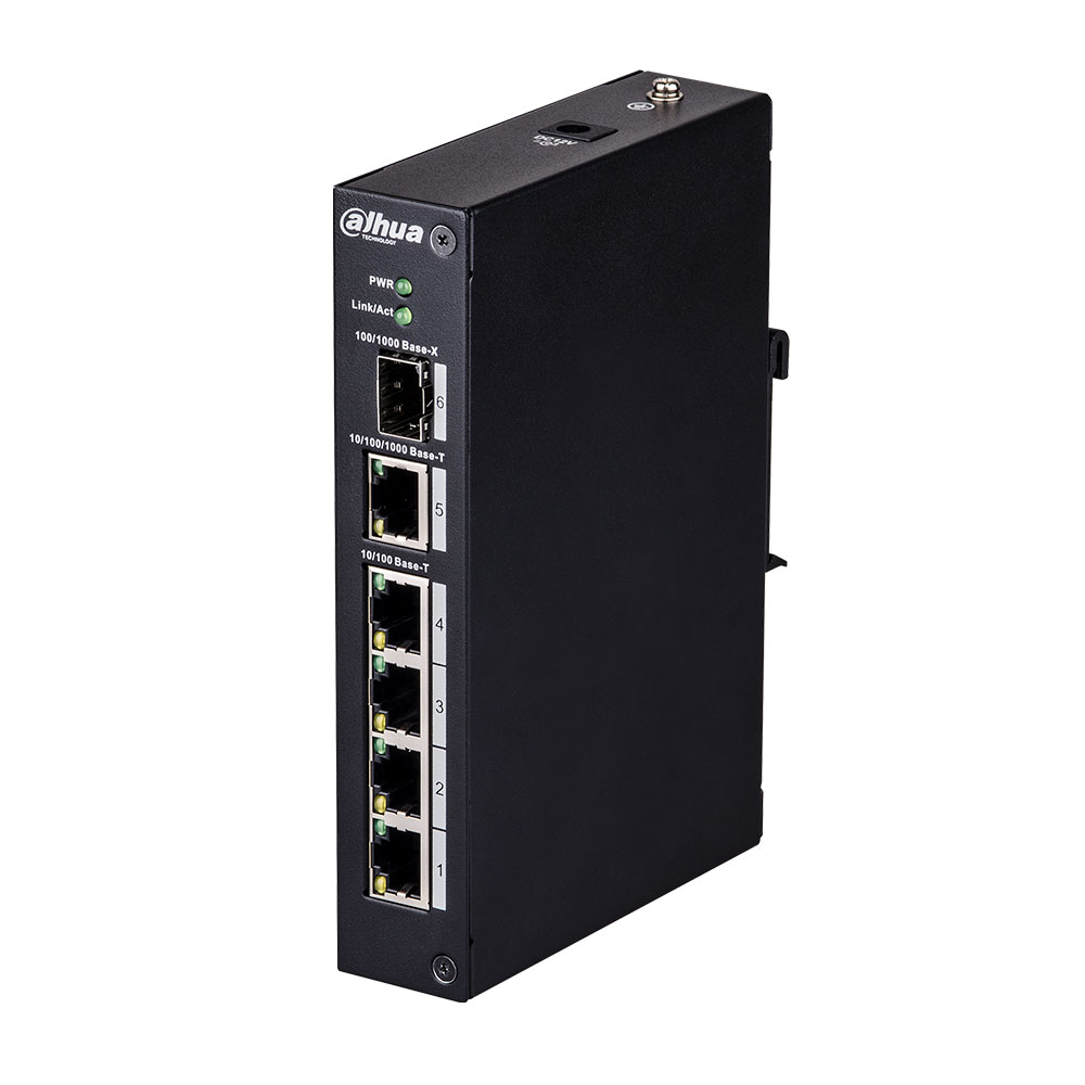 Switch cu 4 porturi Ethernet Dahua PFS3106-4T spy-shop