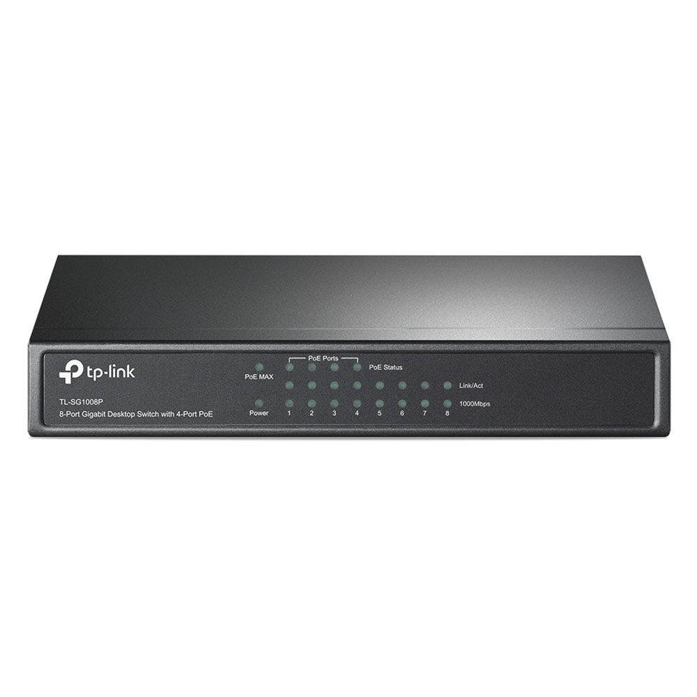 Switch cu 4 porturi PoE TP-Link TL-SG1008P, 4000 MAC, 1000 Mbps 1000 imagine noua idaho.ro