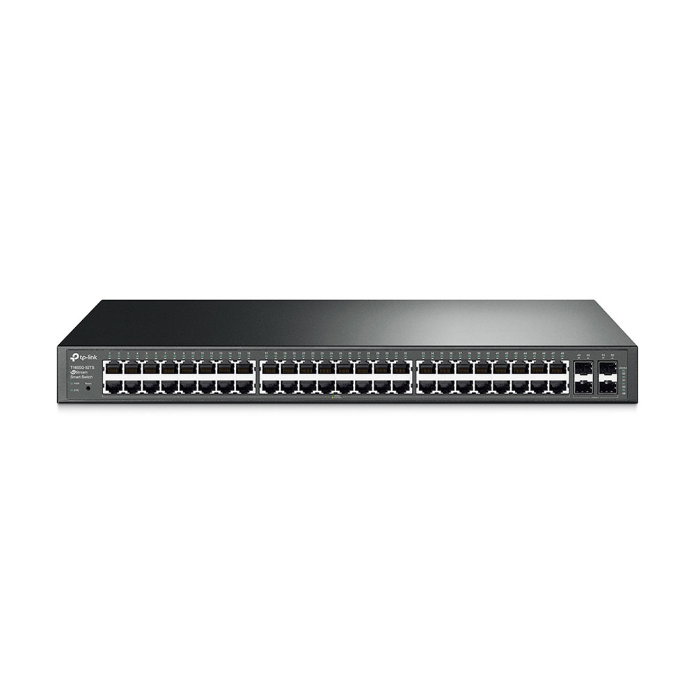 Switch cu 48 de porturi TP-Link T1600G-52TS(TL-SG2452), 16000 MAC, 104 Gbps, cu management