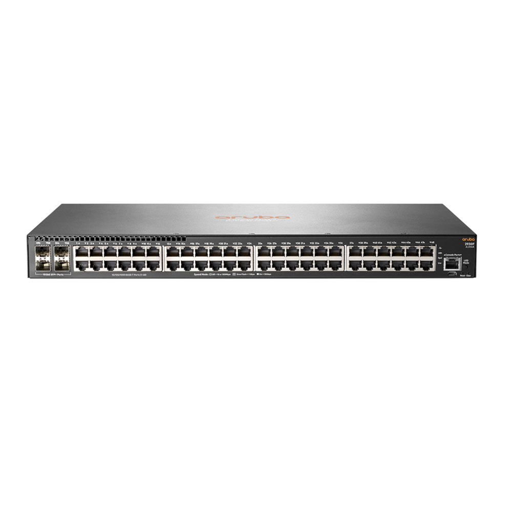 Switch cu 48 porturi Aruba JL254A, 176 Gbps, 112 Mpps, 4 porturi SFP+, 1U, cu management 112 imagine noua