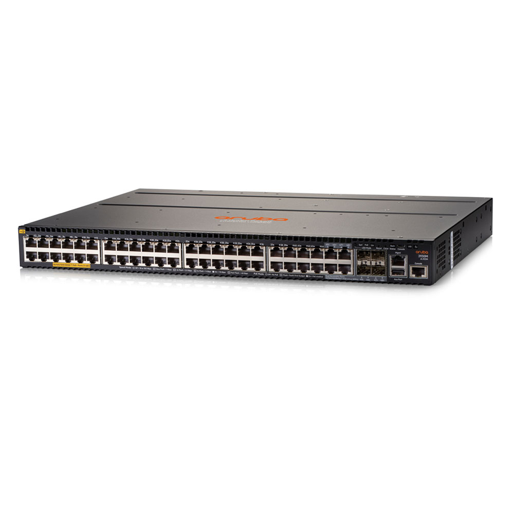 Switch cu 48 porturi Aruba JL322A, 176 Gbps, 112 Mpps, 4 porturi SFP, 1U, PoE+, cu management spy-shop