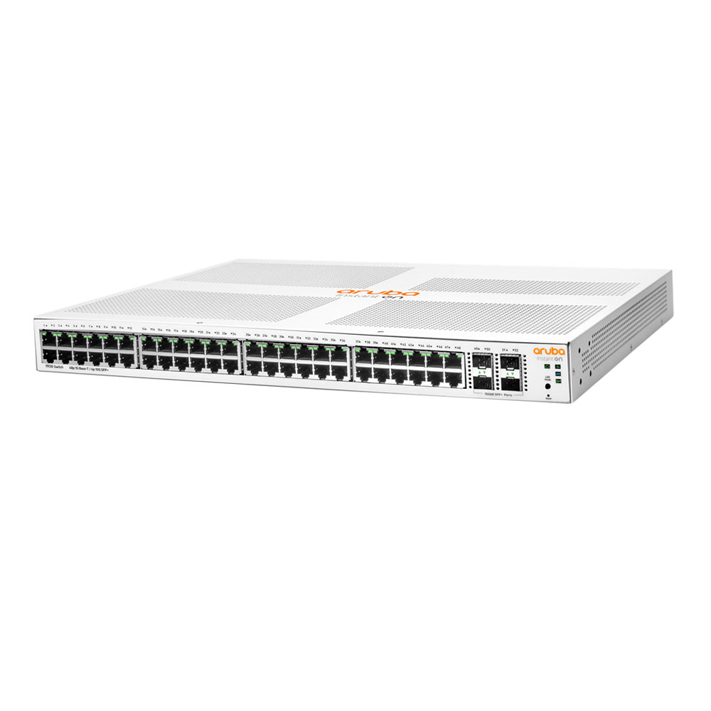 Switch cu 48 porturi Aruba JL686A, 176 Gbps, 130.95 Mpps, 4 porturi SFP/SFP+, 1U, PoE, cu management 130.95 imagine noua