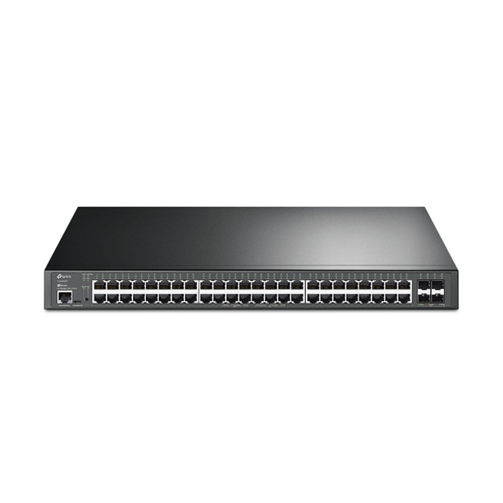 Switch cu 48 porturi TP-Link Jetstream TL-SG3452XP, 176 Gbps, 500W, integrare in Omada SDN, PoE spy-shop.ro