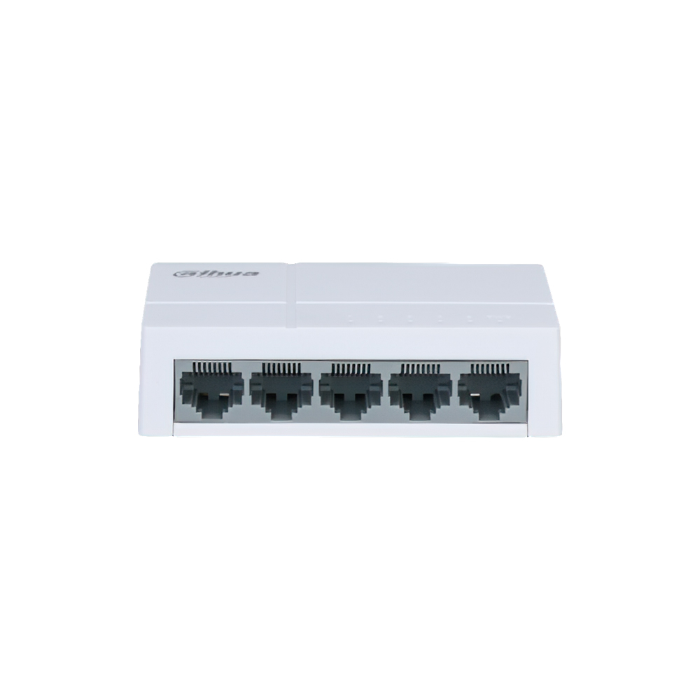Switch cu 5 porturi Dahua PFS3005-5ET-L-V2 , 2K MAC, 16 Gbps, fara management Dahua