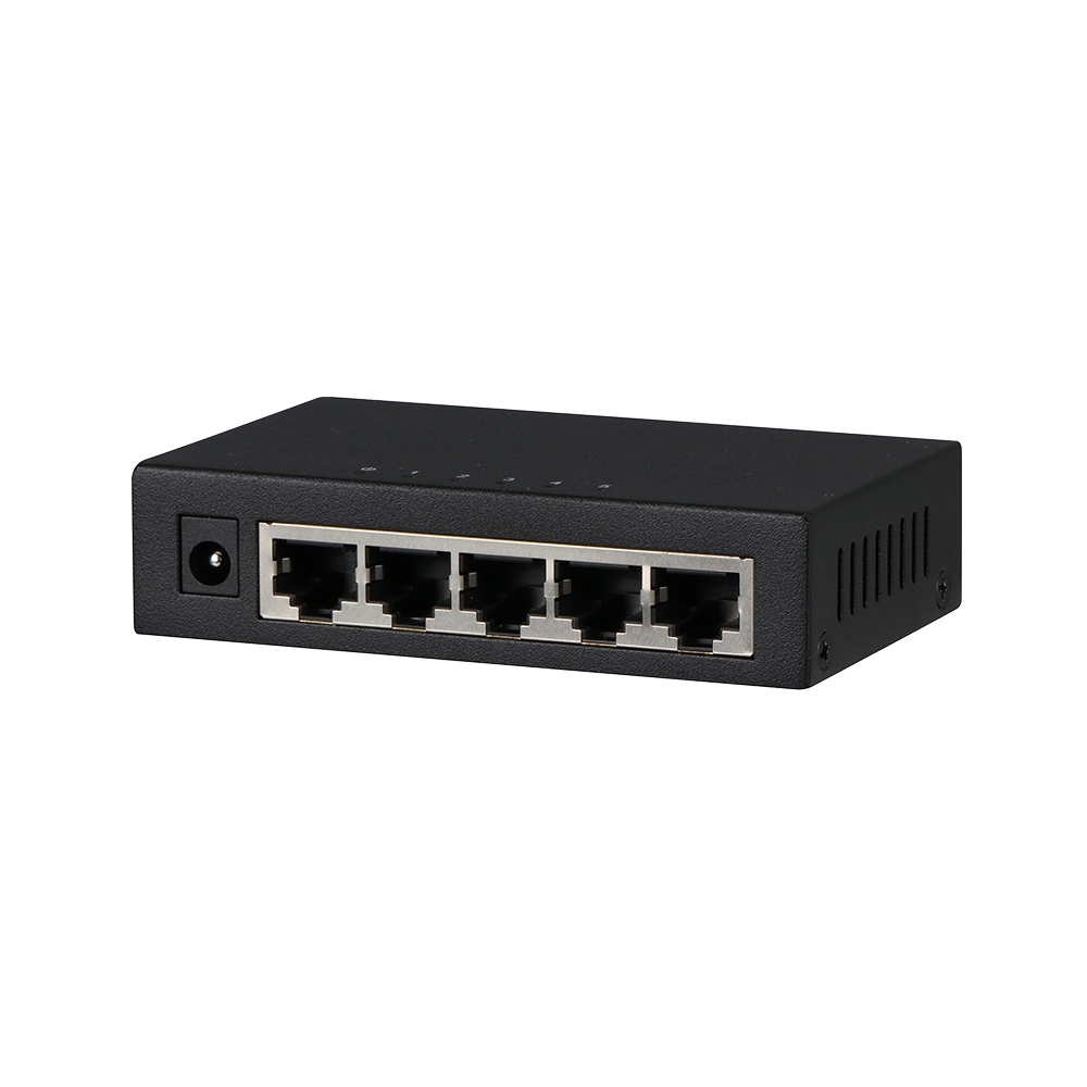 Switch cu 5 porturi Dahua PFS3005-5GT, 2000 MAC, 7.44 Mbps, fara management